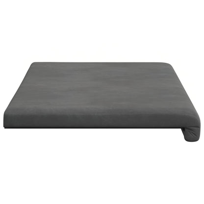 vidaXL Bench Cushion Velvet Dark Grey Depth 35 cm