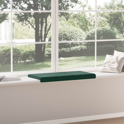 vidaXL Bench Cushion Velvet Dark Green Depth 35 cm