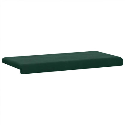 vidaXL Bench Cushion Velvet Dark Green Depth 35 cm