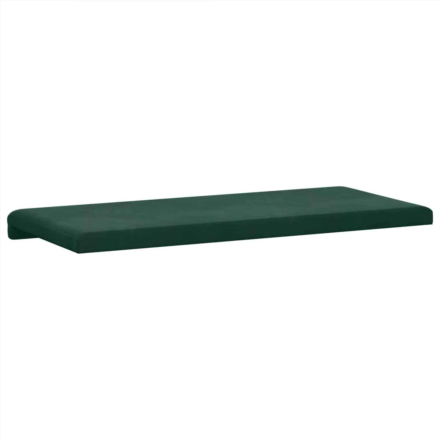 vidaXL Bench Cushion Velvet Dark Green Depth 35 cm