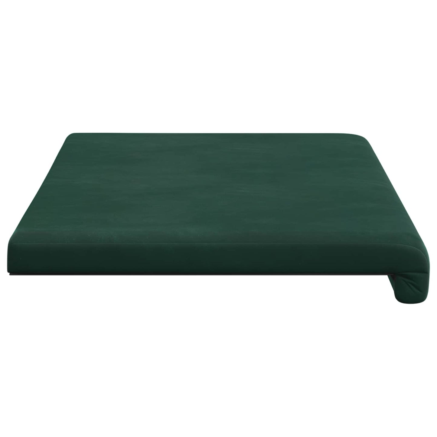 vidaXL Bench Cushion Velvet Dark Green Depth 35 cm