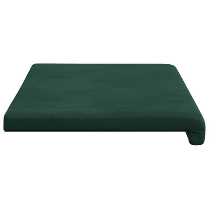 vidaXL Bench Cushion Velvet Dark Green Depth 35 cm