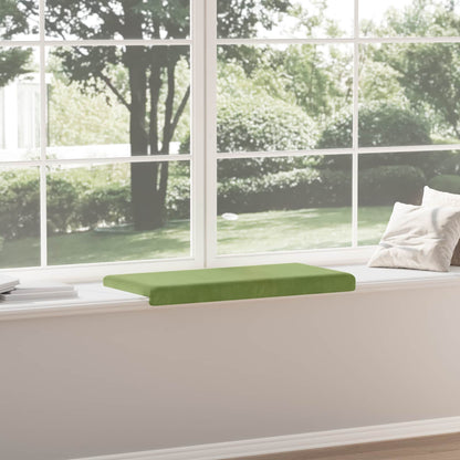 vidaXL Bench Cushion Velvet Light Green Depth 35 cm