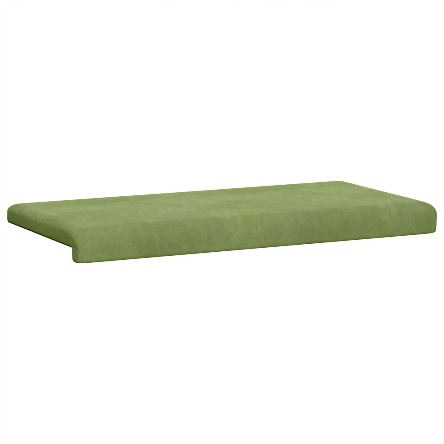 vidaXL Bench Cushion Velvet Light Green Depth 35 cm
