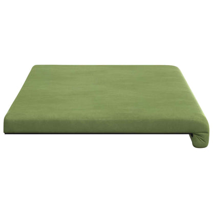 vidaXL Bench Cushion Velvet Light Green Depth 35 cm
