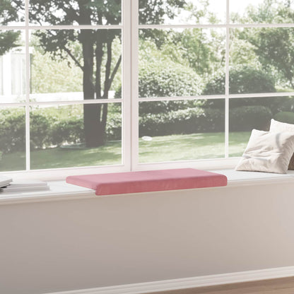 vidaXL Bench Cushion Velvet Pink Depth 35 cm