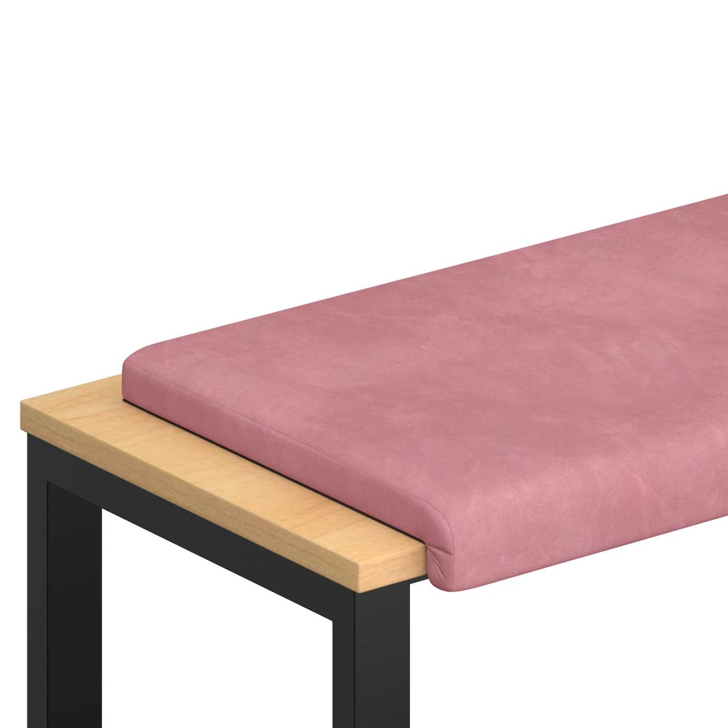 vidaXL Bench Cushion Velvet Pink Depth 35 cm