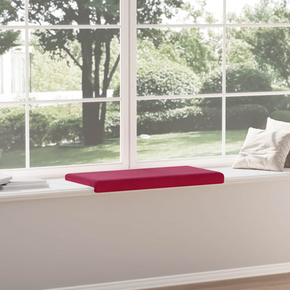 vidaXL Bench Cushion Velvet Wine Red Depth 35 cm