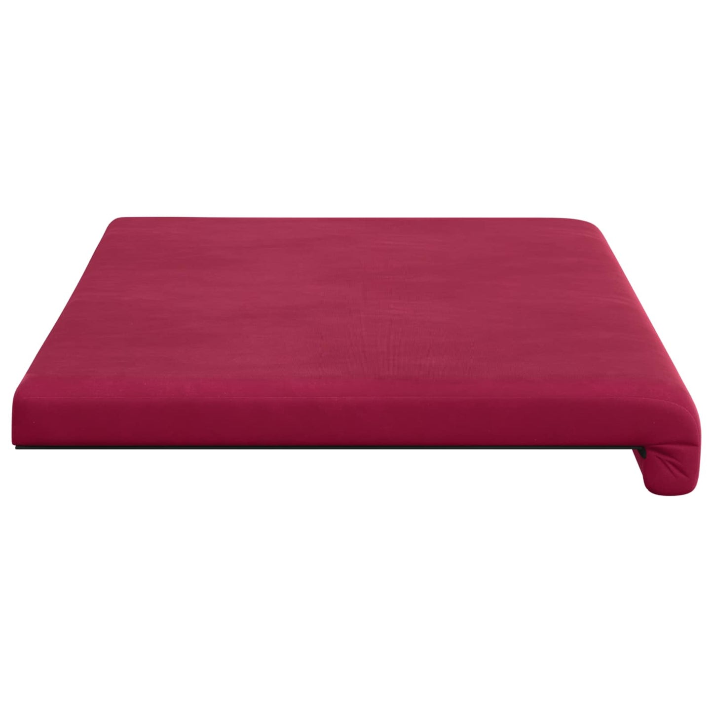vidaXL Bench Cushion Velvet Wine Red Depth 35 cm