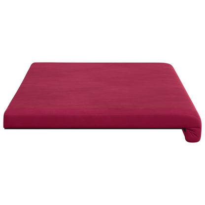 vidaXL Bench Cushion Velvet Wine Red Depth 35 cm