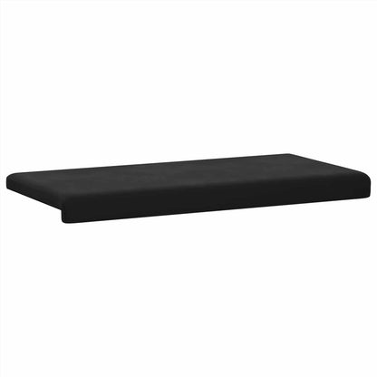 vidaXL Bench Cushion Velvet Black Depth 35 cm