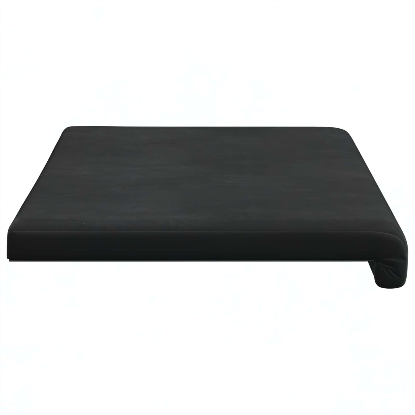 vidaXL Bench Cushion Velvet Black Depth 35 cm