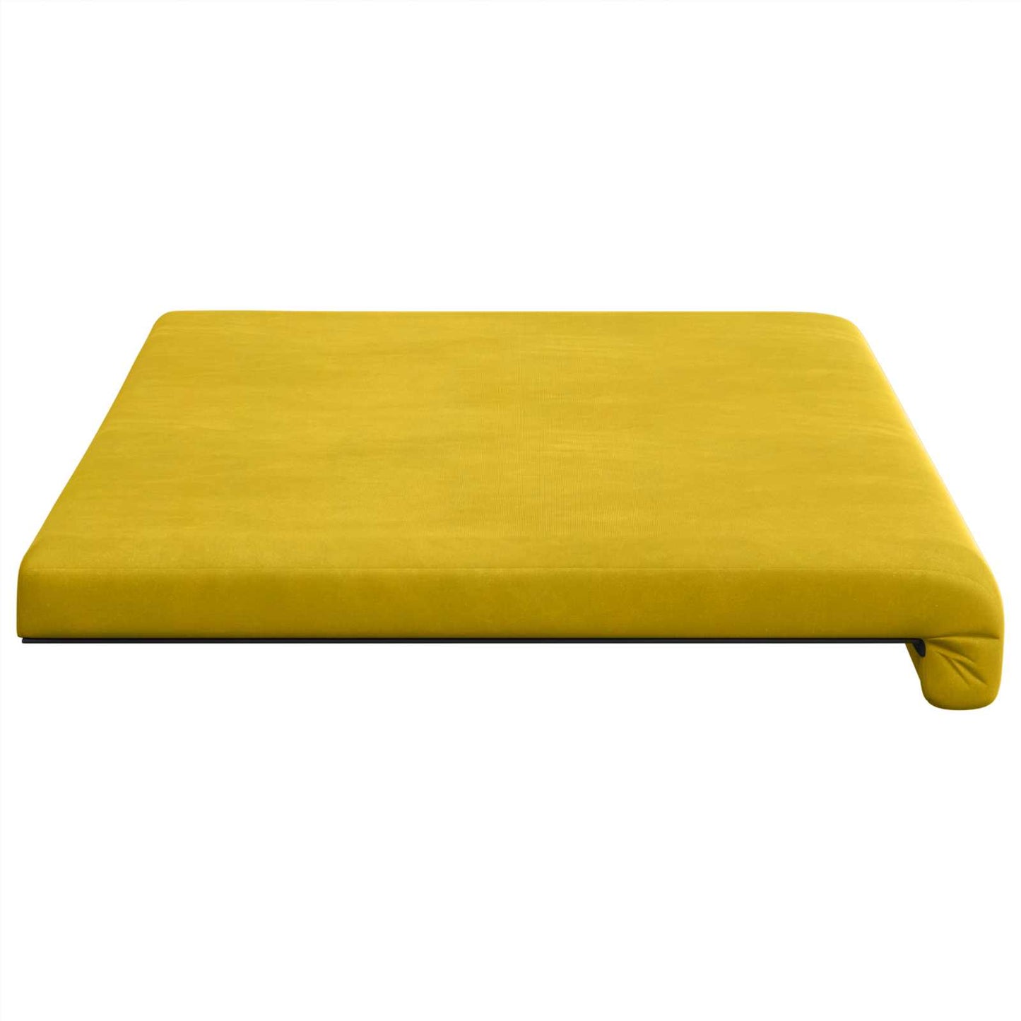 vidaXL Bench Cushion Velvet Yellow Depth 35 cm