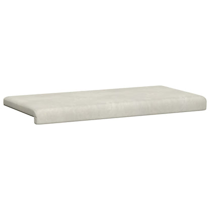vidaXL Bench Cushion Velvet Cream Depth 35 cm