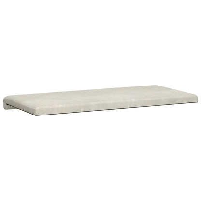 vidaXL Bench Cushion Velvet Cream Depth 35 cm
