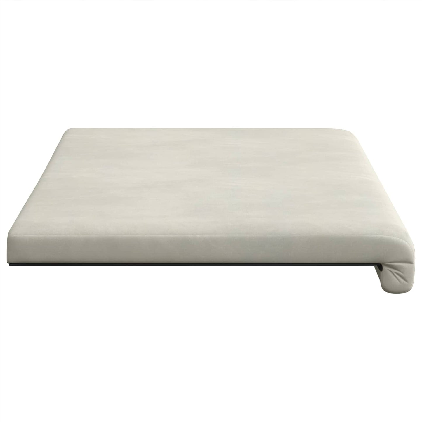 vidaXL Bench Cushion Velvet Cream Depth 35 cm