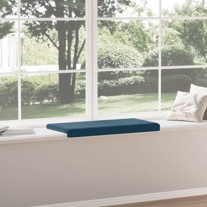 vidaXL Bench Cushion Velvet Blue Depth 35 cm