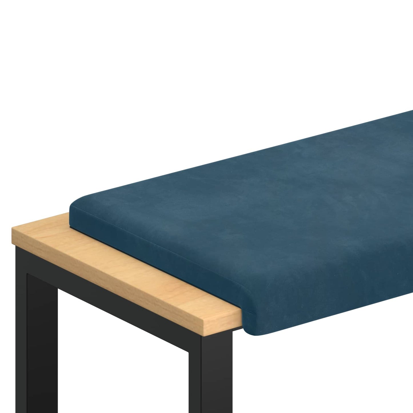 vidaXL Bench Cushion Velvet Blue Depth 35 cm