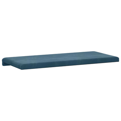 vidaXL Bench Cushion Velvet Blue Depth 35 cm