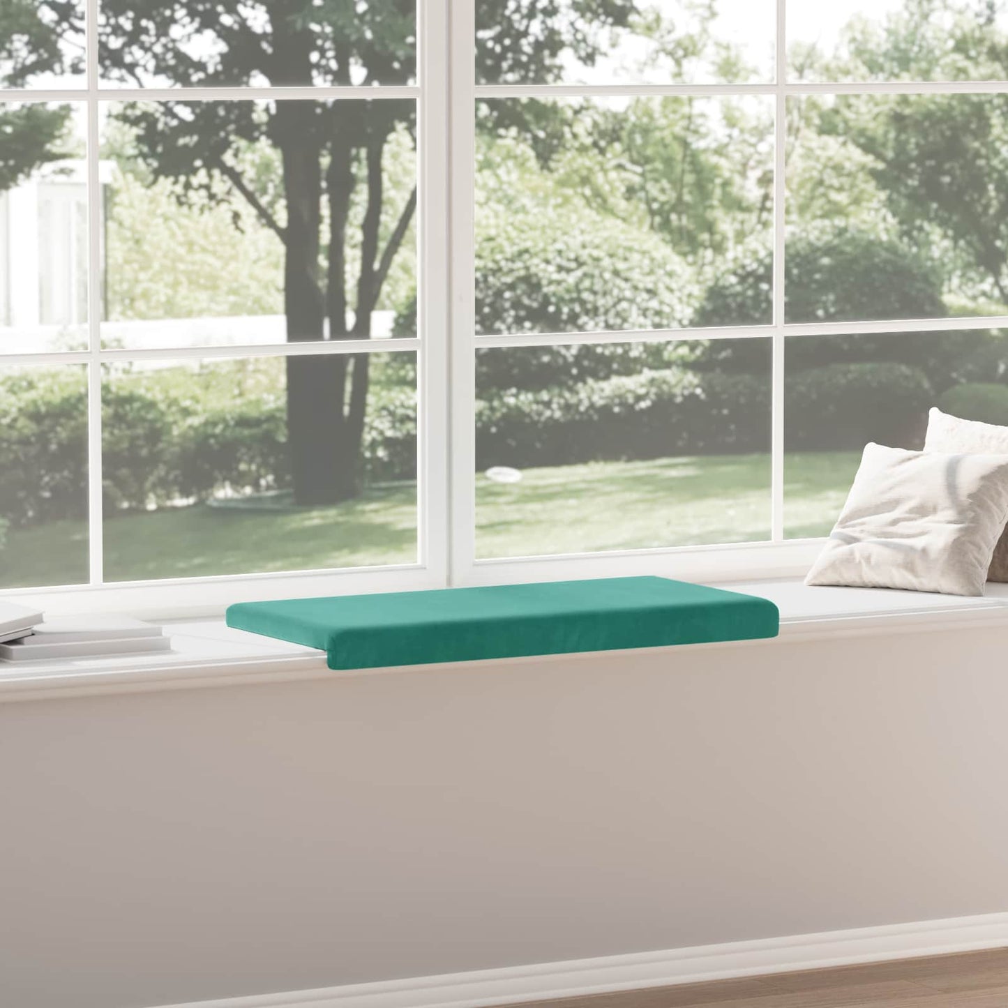 vidaXL Bench Cushion Velvet Turquoise Depth 35 cm