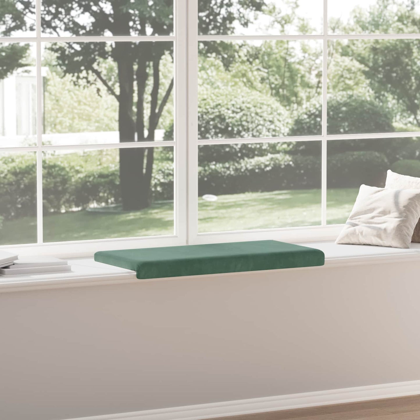 vidaXL Bench Cushion Velvet Sea Green Depth 35 cm