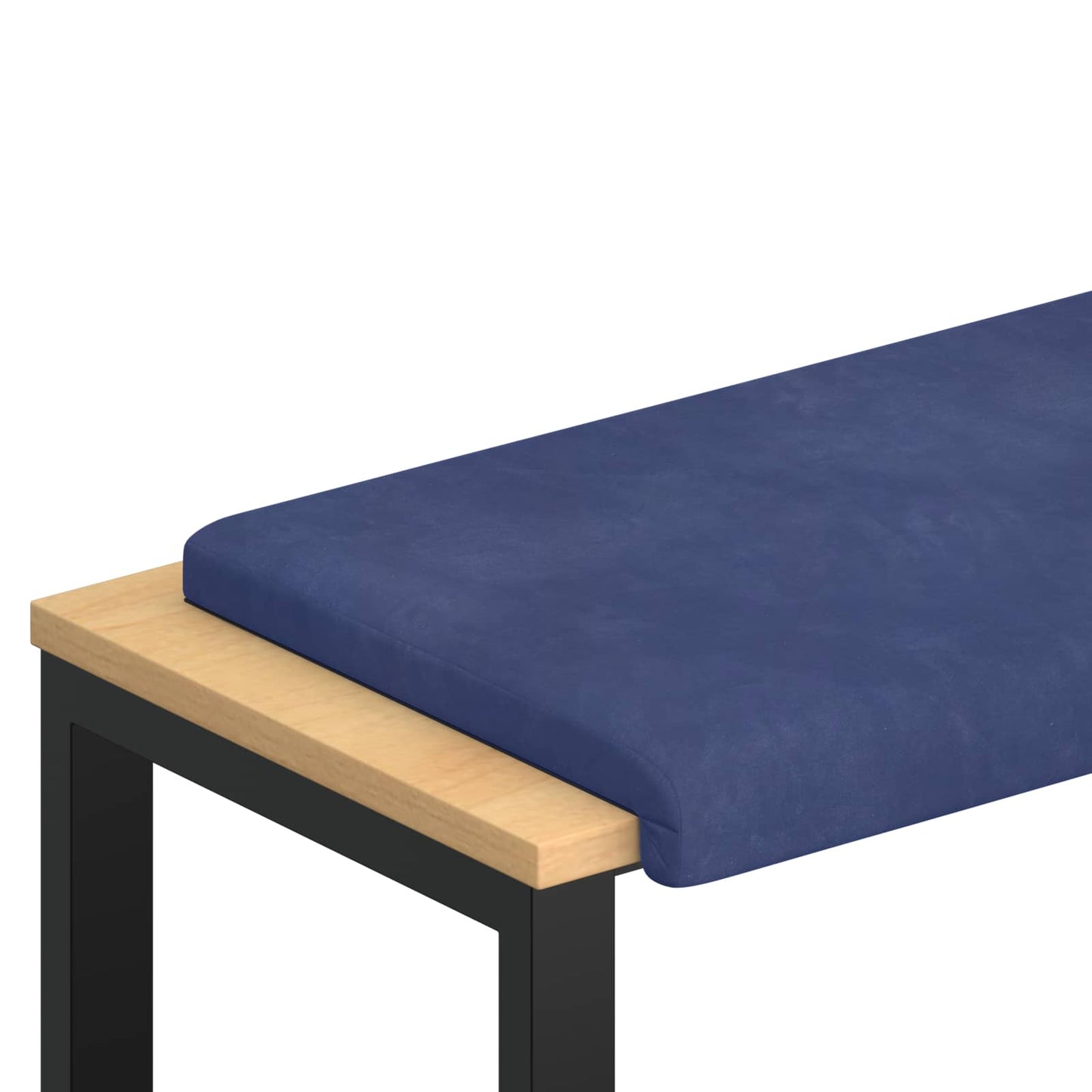 vidaXL Bench Cushion Velvet Police Blue Depth 35 cm