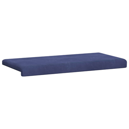 vidaXL Bench Cushion Velvet Police Blue Depth 35 cm