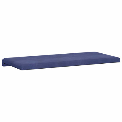 vidaXL Bench Cushion Velvet Police Blue Depth 35 cm