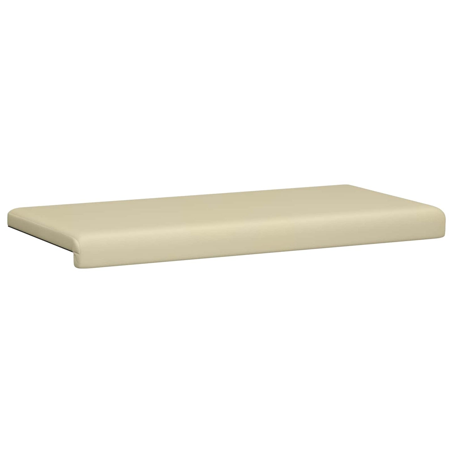 vidaXL Bench Cushion Faux Leather Cream Depth 35 cm