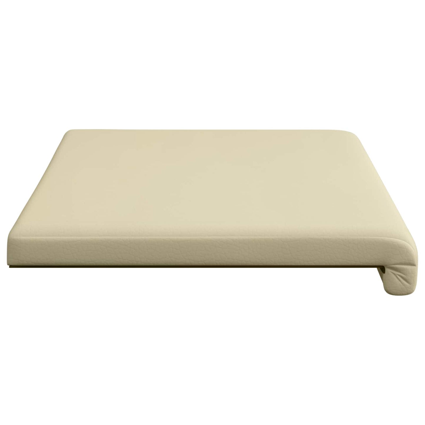 vidaXL Bench Cushion Faux Leather Cream Depth 35 cm