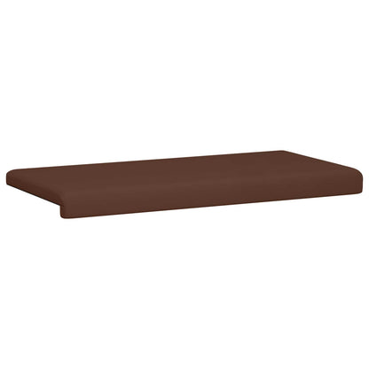 vidaXL Bench Cushion Faux Leather Brown Depth 35 cm