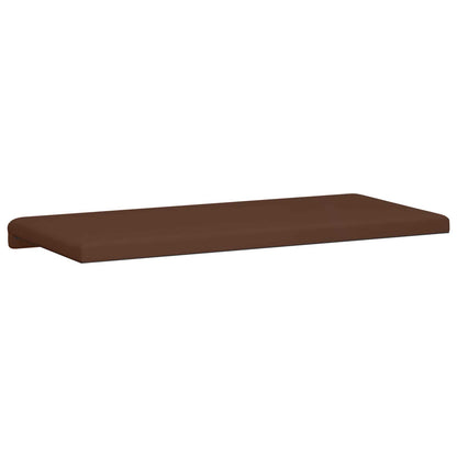 vidaXL Bench Cushion Faux Leather Brown Depth 35 cm