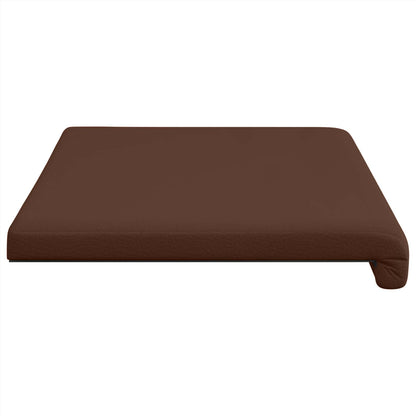 vidaXL Bench Cushion Faux Leather Brown Depth 35 cm