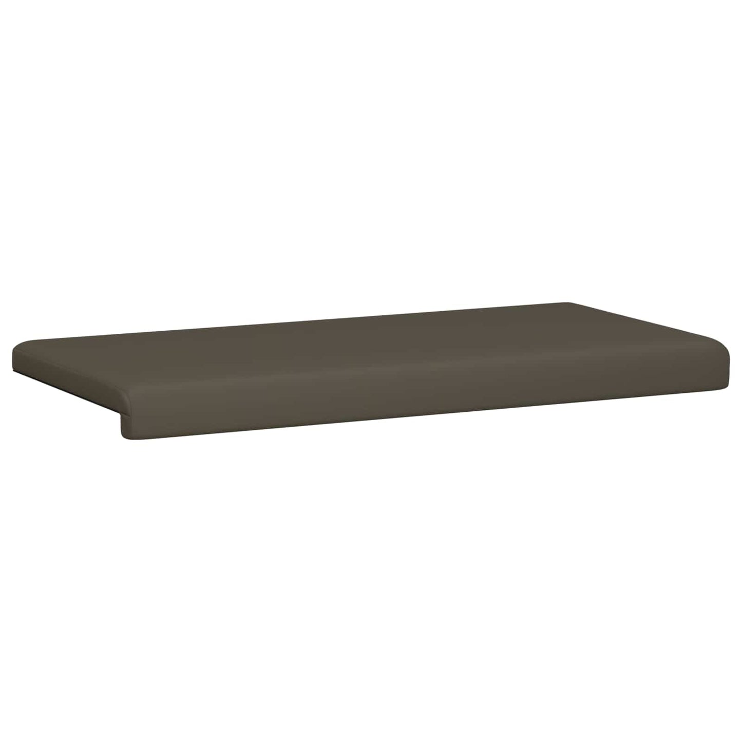 vidaXL Bench Cushion Faux Leather Grey Depth 35 cm