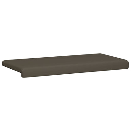 vidaXL Bench Cushion Faux Leather Grey Depth 35 cm