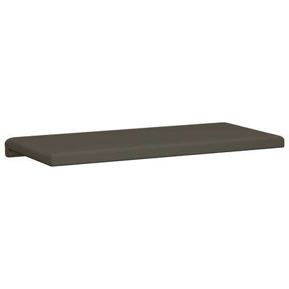 vidaXL Bench Cushion Faux Leather Grey Depth 35 cm
