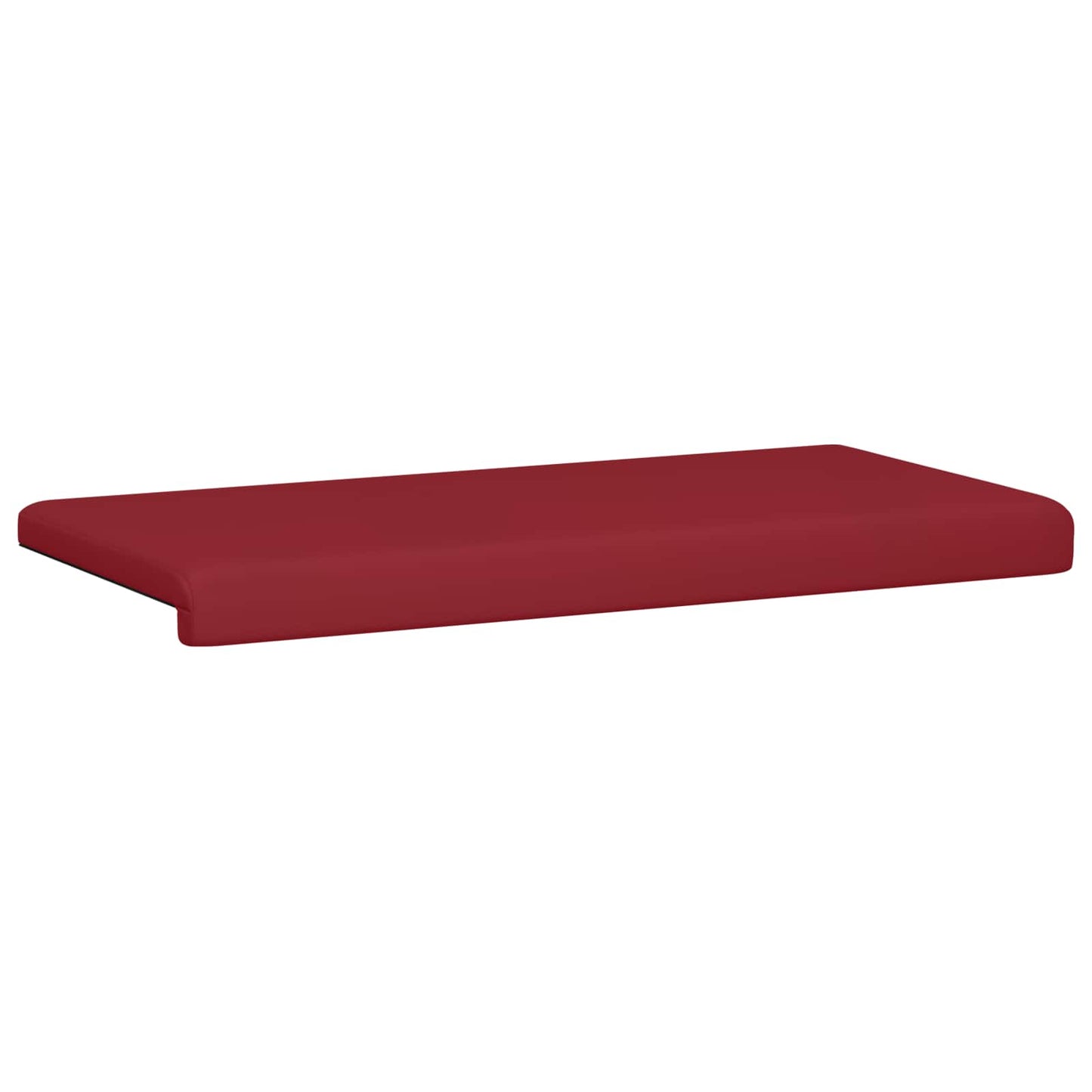 vidaXL Bench Cushion Faux Leather Wine Red Depth 35 cm