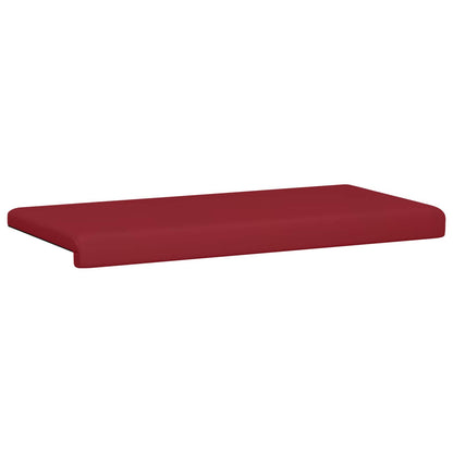 vidaXL Bench Cushion Faux Leather Wine Red Depth 35 cm