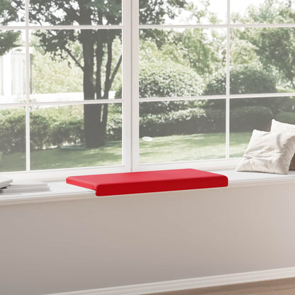 vidaXL Bench Cushion Faux Leather Red Depth 35 cm