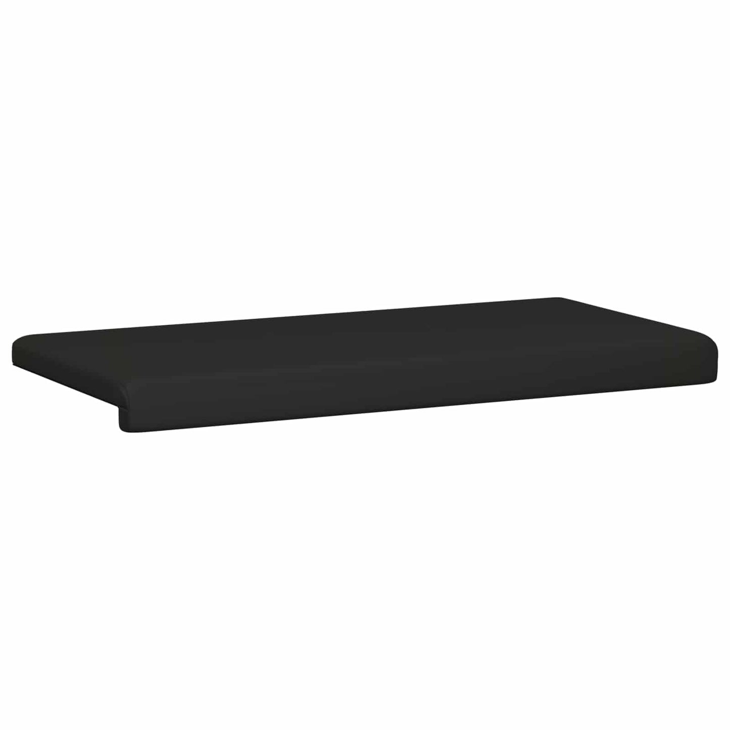vidaXL Bench Cushion Faux Leather Black Depth 35 cm