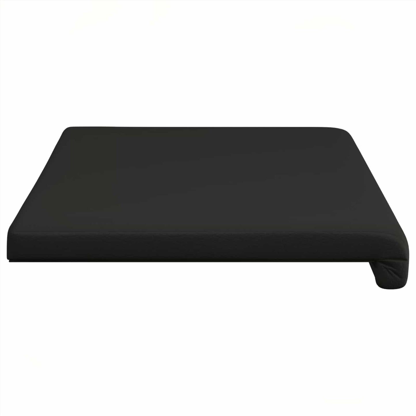 vidaXL Bench Cushion Faux Leather Black Depth 35 cm