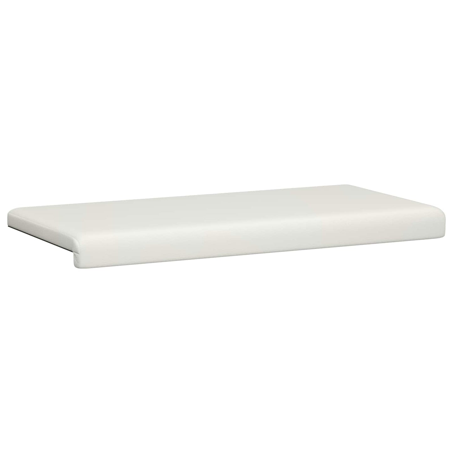 vidaXL Bench Cushion Faux Leather White Depth 35 cm