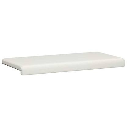 vidaXL Bench Cushion Faux Leather White Depth 35 cm