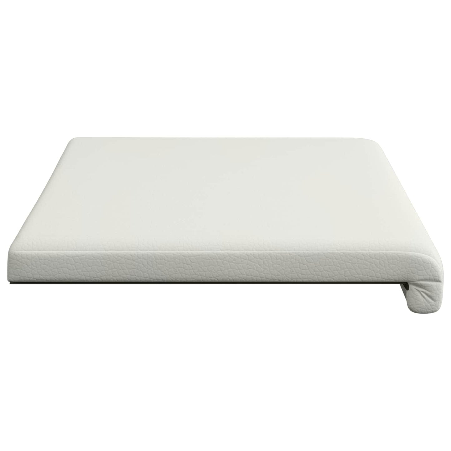 vidaXL Bench Cushion Faux Leather White Depth 35 cm