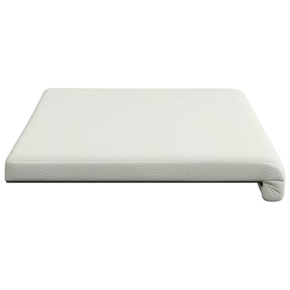 vidaXL Bench Cushion Faux Leather White Depth 35 cm