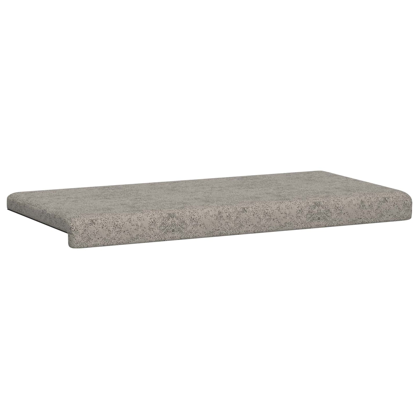 vidaXL Bench Cushion Faux Suede Fabric Light Grey Depth 35 cm
