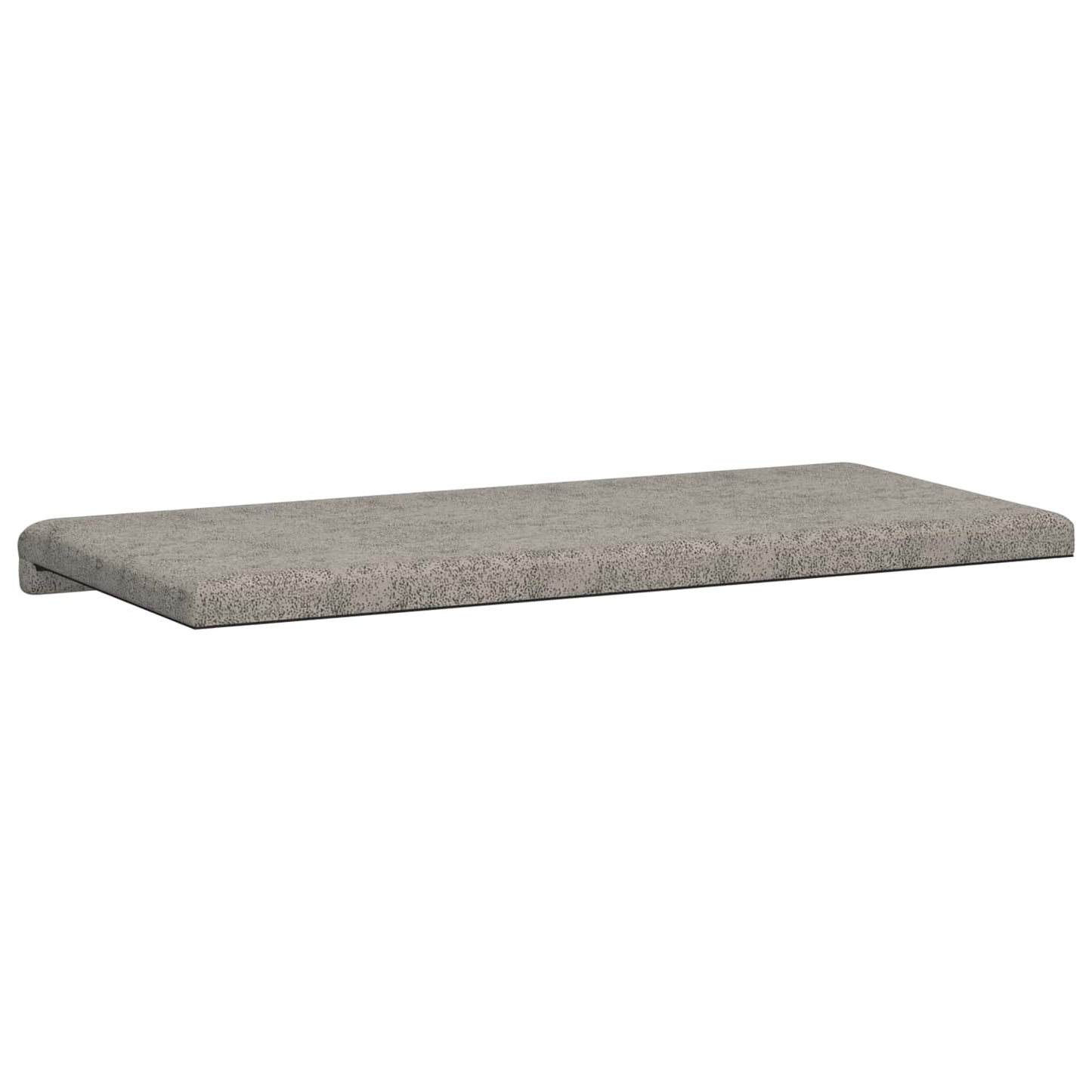 vidaXL Bench Cushion Faux Suede Fabric Light Grey Depth 35 cm