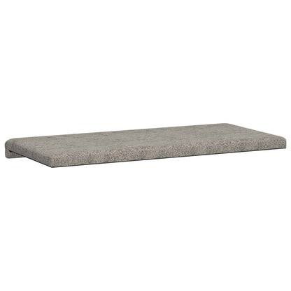 vidaXL Bench Cushion Faux Suede Fabric Light Grey Depth 35 cm