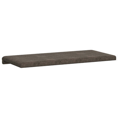 vidaXL Bench Cushion Faux Suede Fabric Dark Grey Depth 35 cm