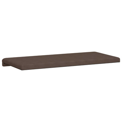 vidaXL Bench Cushion Microfiber Brown Depth 35 cm